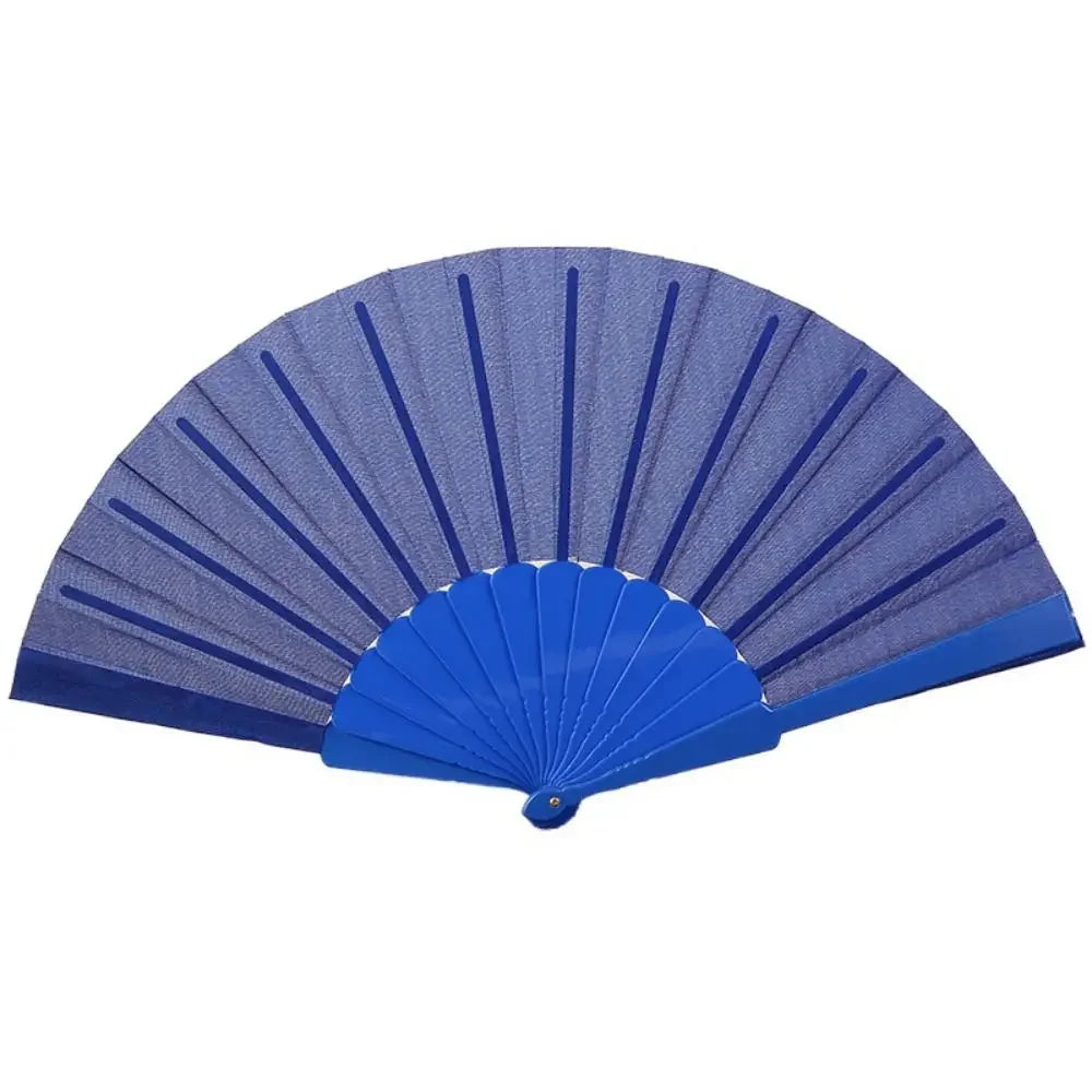 Folding Hand Fan Chinese Silk Fabric Fan for Weddings & Dance