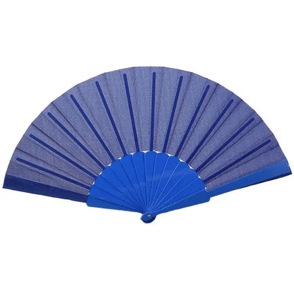 Folding Hand Fan Chinese Silk Fabric Fan for Weddings & Dance