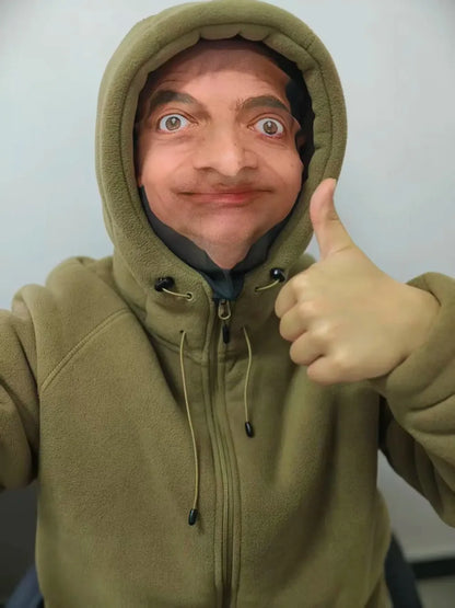Mr. Bean Face Mask – Funny 3D Printed Balaclava Head Scarf