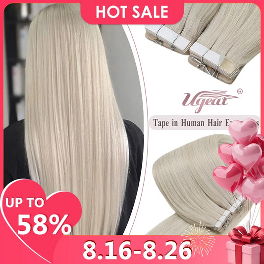 Tape-In Hair Extensions – Human Remy Hair, Seamless Skin Weft