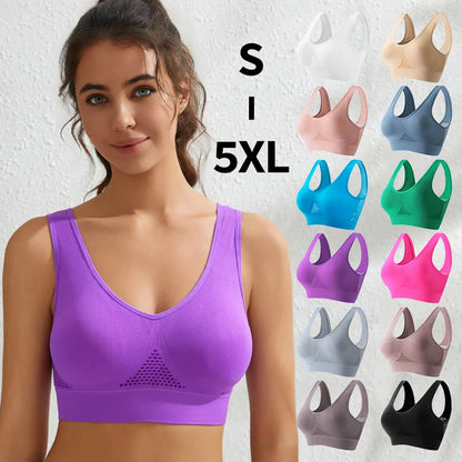 Women's High-Support Sports Bra – Shockproof Running Fitness Bra