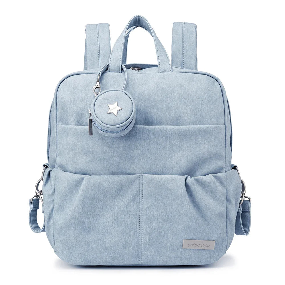Soboba Large Capacity Waterproof Diaper Backpack with Pacifier Holder