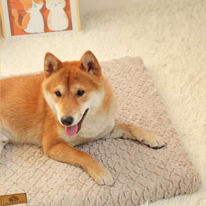 Orthopedic Dog Bed Mat – Washable Faux Fur, Waterproof & Anti-Slip