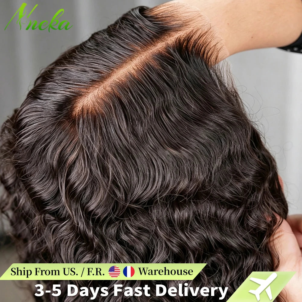 Deep Wave Lace Front Wig – Human Hair, Glueless 4x4 5x5 13x4 13x6, 180% 200% Density