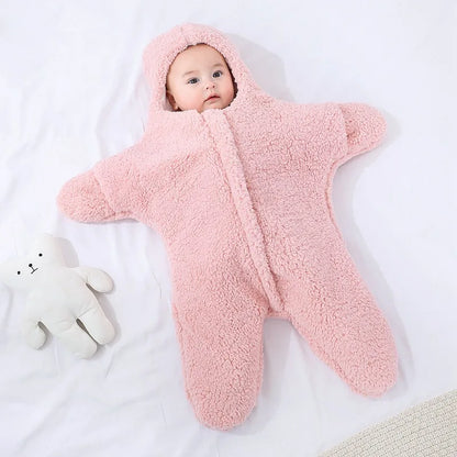 Baby Fleece Romper – Hooded One-Piece Winter Jumpsuit