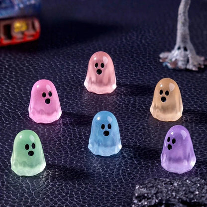 Glow in the Dark Mini Ghost Figures Miniature Landscape Decor