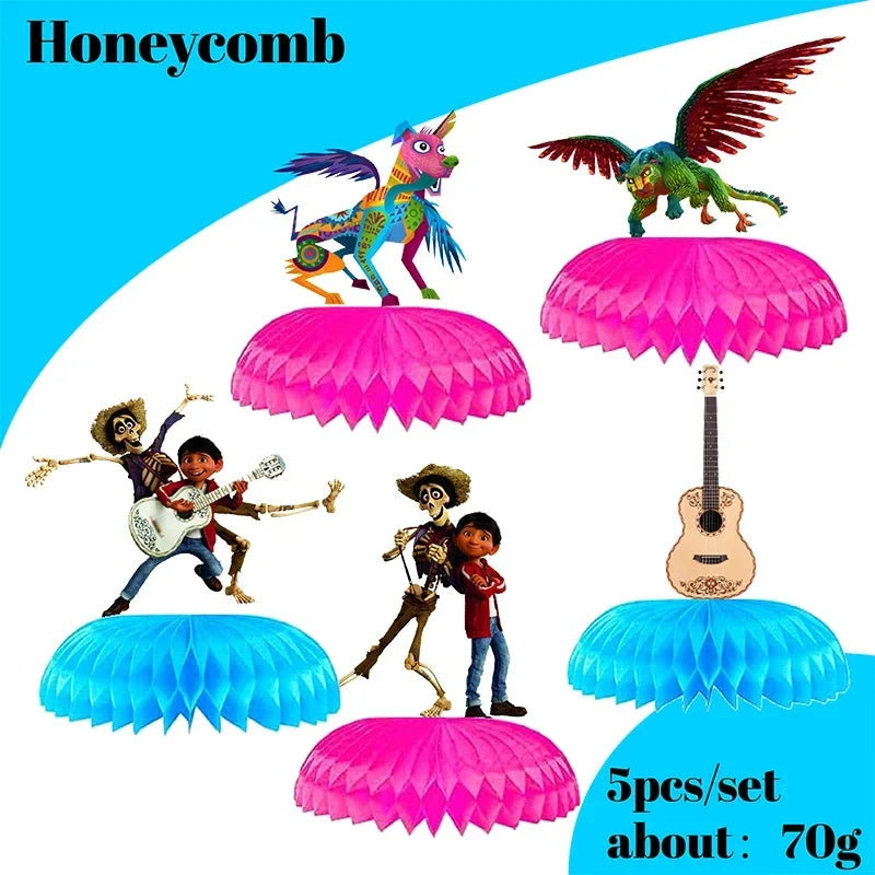 Coco Theme Birthday Party Supplies Tableware & Decorations Set