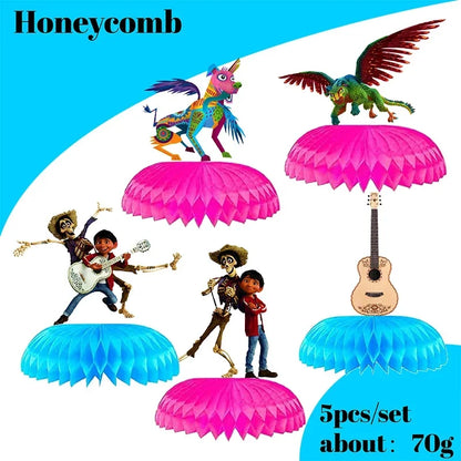 Coco Theme Birthday Party Supplies Tableware & Decorations Set