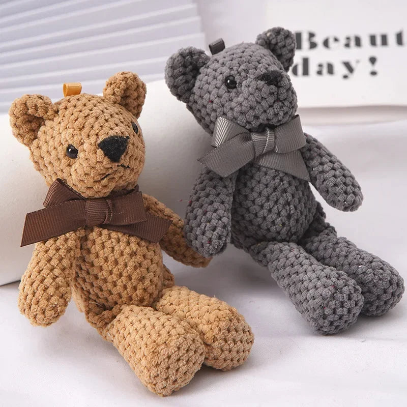 Mini Teddy Bear Plush Keychain – Soft Stuffed Doll for Party & Wedding Gifts