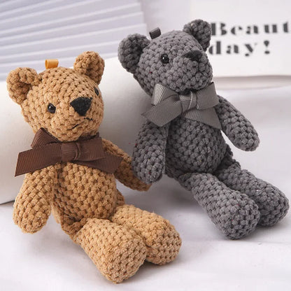 Mini Teddy Bear Plush Keychain – Soft Stuffed Doll for Party & Wedding Gifts