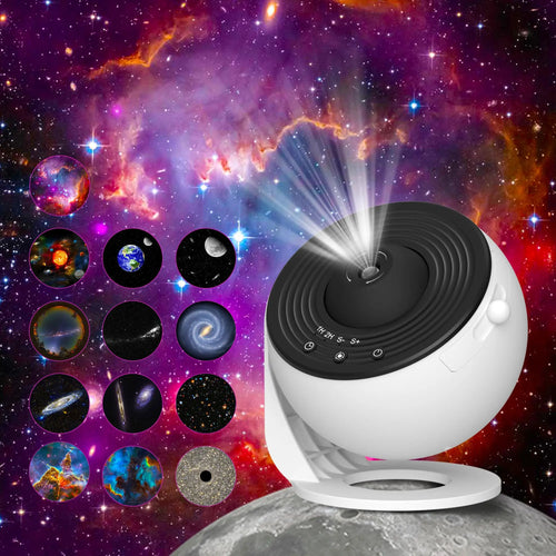 Galaxy Projector Night Light – 360° Rotating Planetarium Lamp