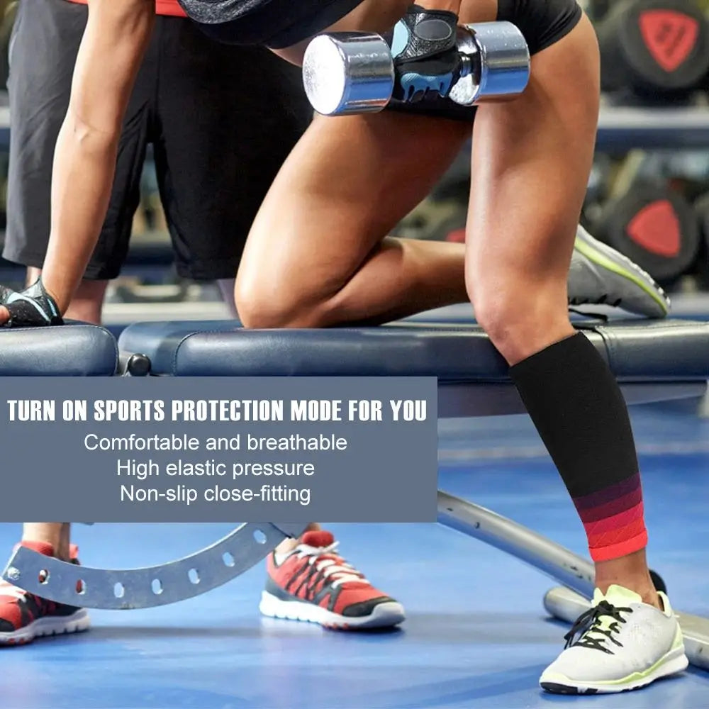 Calf Compression Sleeves 20-30mmHg – Running & Shin Splint Support