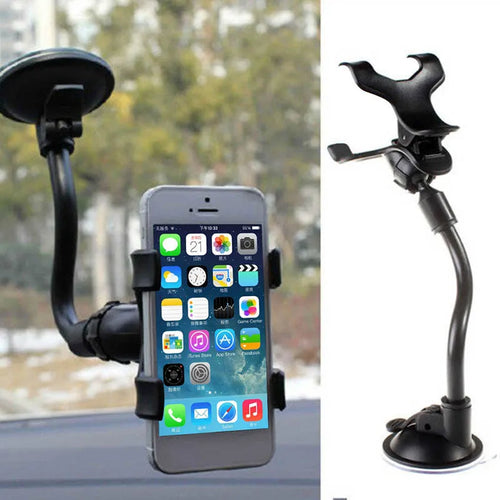 360° Suction Cup Car Phone Holder with Flexible Gooseneck Arm