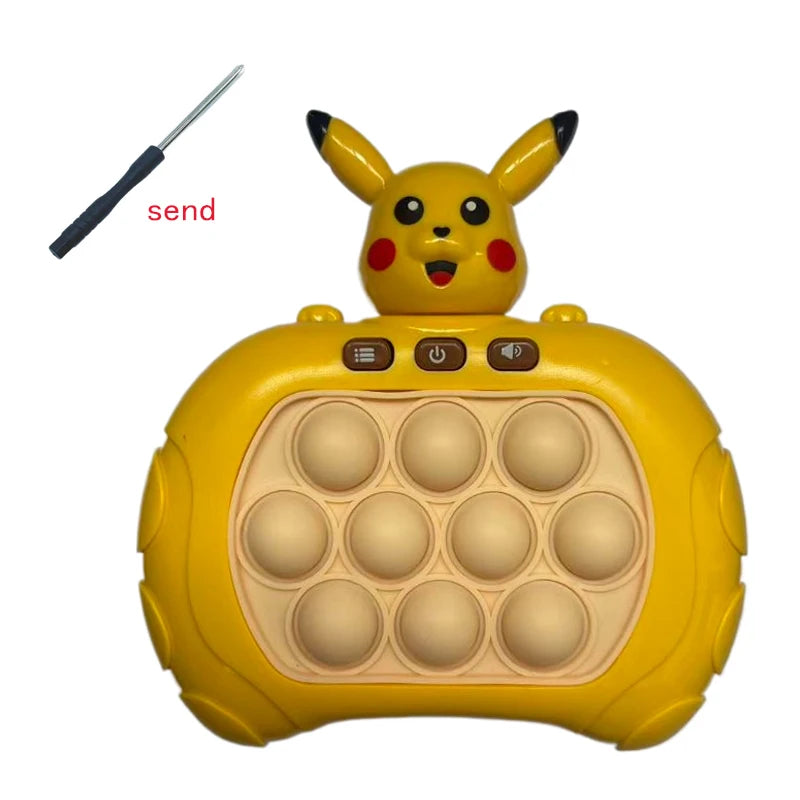 Quick Push Pop It Game Console – Cartoon Character Light & Sound