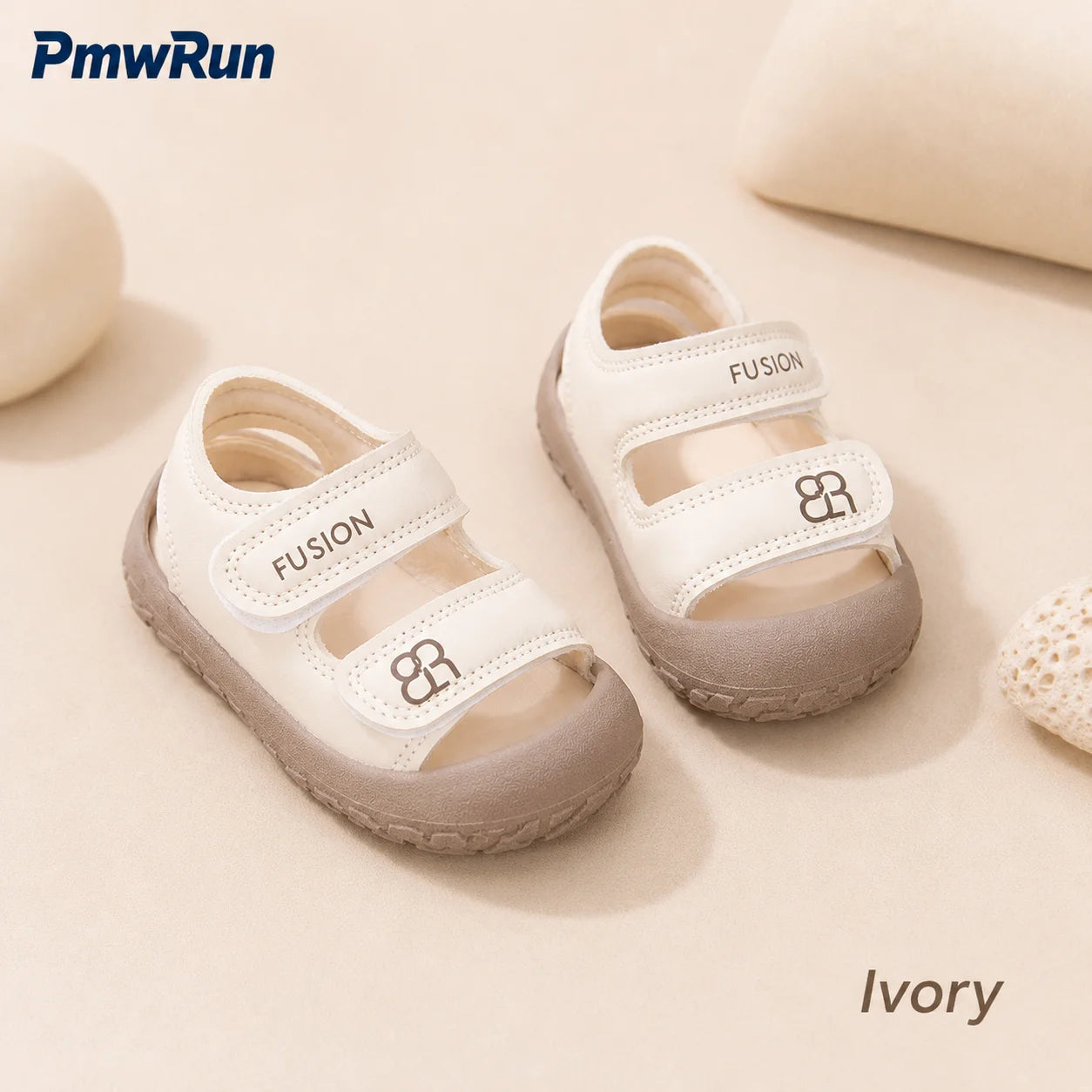Toddler Closed-Toe Sandals – PU Leather Anti-Slip Summer Shoes