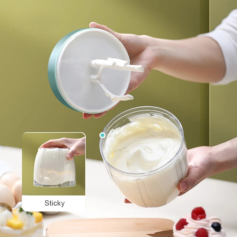 Electric Milk Frother & Whisk – USB Rechargeable Handheld Mixer