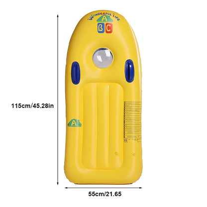 Inflatable Kids Pool Float Board with Handles