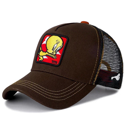 Cartoon Anime Trucker Cap – Unisex Adjustable Baseball Hat