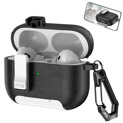 AirPods Case with Phone Holder Clip & Carabiner – Fits AirPods 1/2/3/Pro/Pro 2/Pro 3/4
