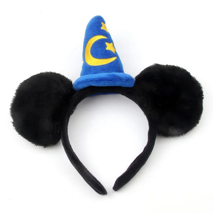 Mickey Mouse Ears Headband – Plush Sorcerer Wizard Hat