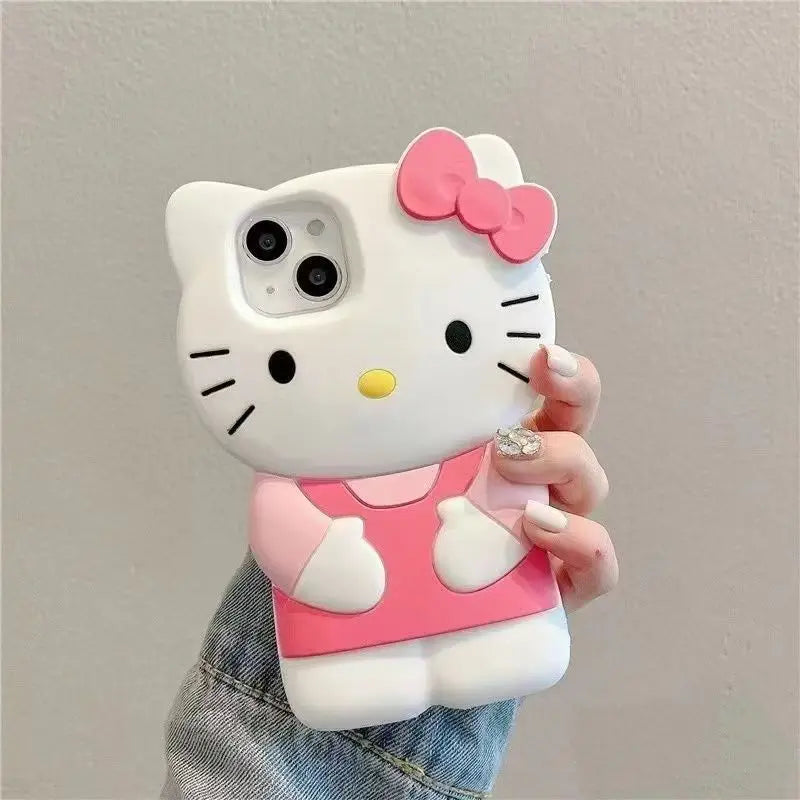 Kitty Cat 3D Silicone Soft iPhone Case