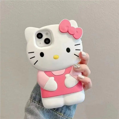Kitty Cat 3D Silicone Soft iPhone Case