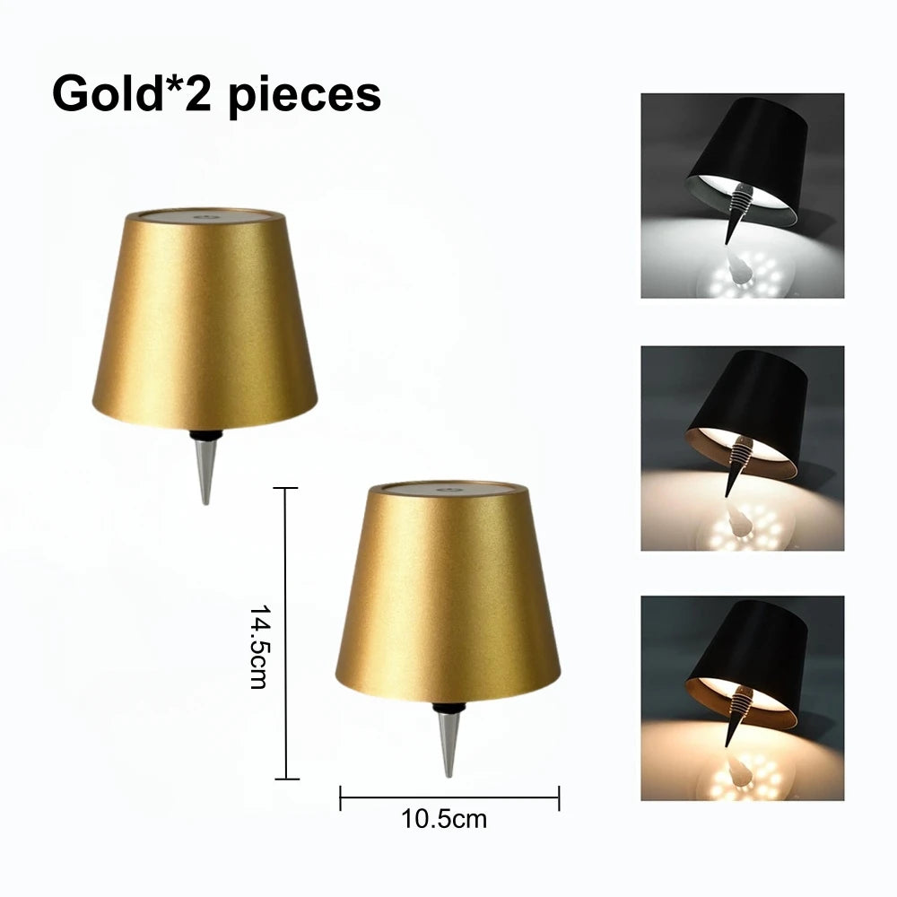 Wireless LED Table Lamp – Rechargeable Touch Dimmer for Bar, Cafe & Home