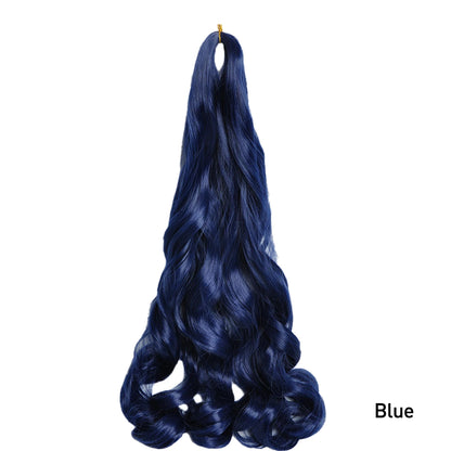 French Curl Braiding Hair 24 Inch – Pre-Stretched Synthetic Spiral Braids for Women