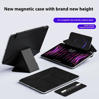 Magnetic iPad Case with Multi-Angle Stand for iPad Pro, Air, Mini