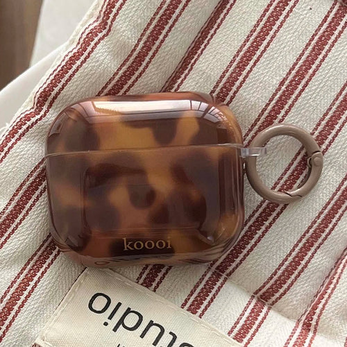 Tortoiseshell AirPods Case with Ring – IMD Amber Design
