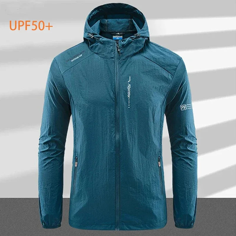 Men's UPF 50+ UV Protection Windbreaker Jacket – Quick Dry