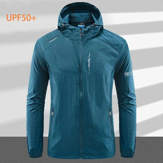 Men's UPF 50+ UV Protection Windbreaker Jacket – Quick Dry