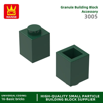 Wange 3005 1x1 Basic Brick MOC Parts – 232pcs Bulk Pack