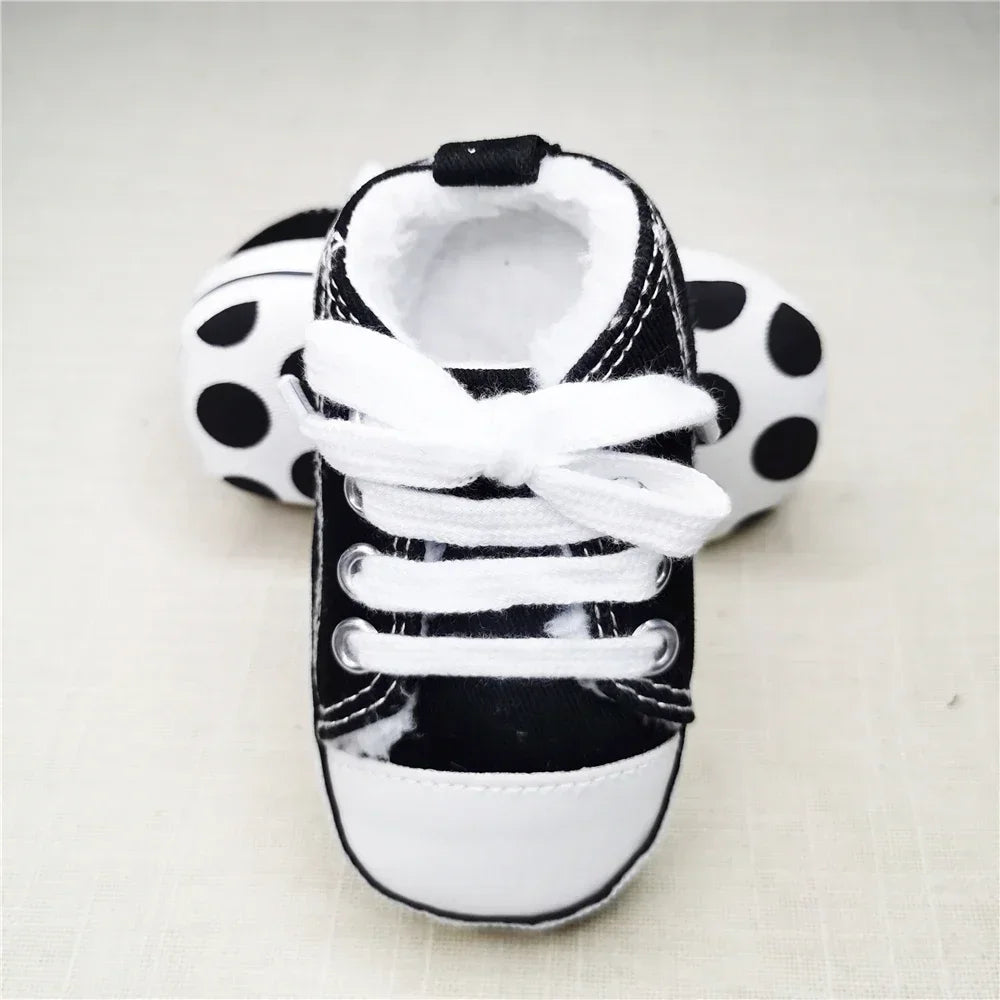 Baby Canvas Sneakers – Soft Sole First Walkers for Boys & Girls