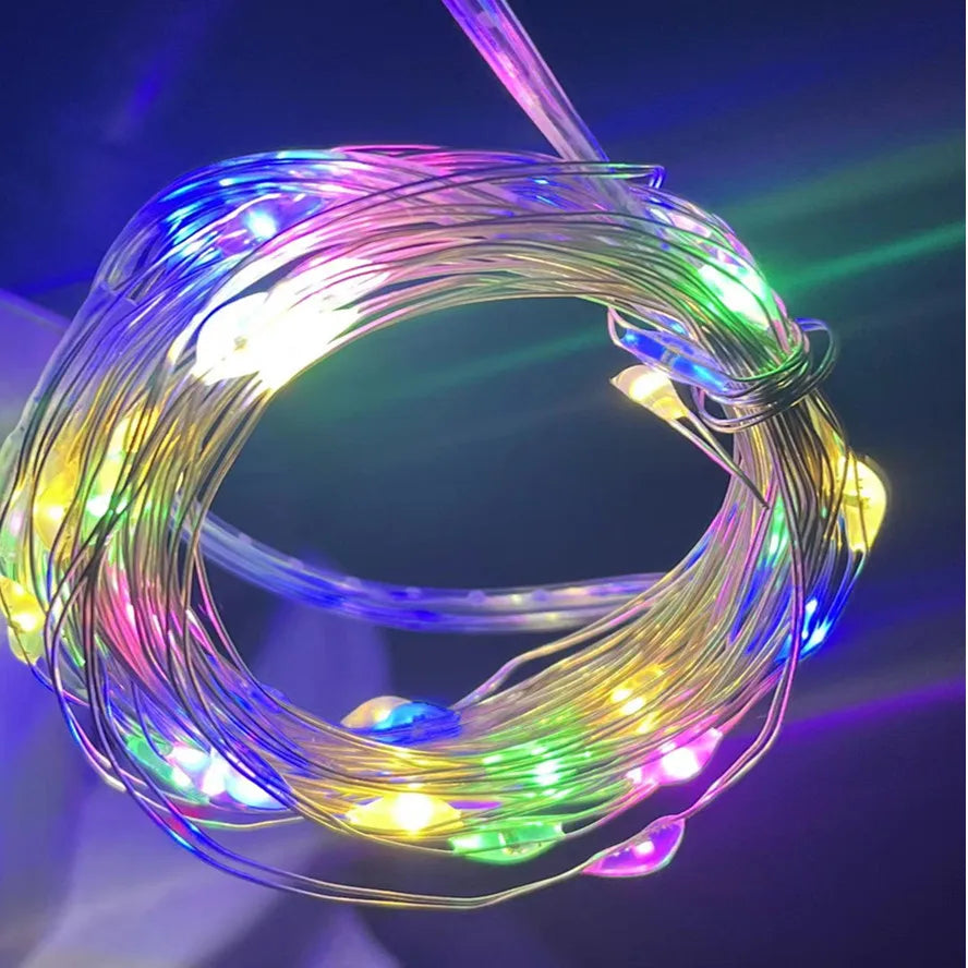 Copper Wire LED Fairy String Lights for Christmas & Party Decor