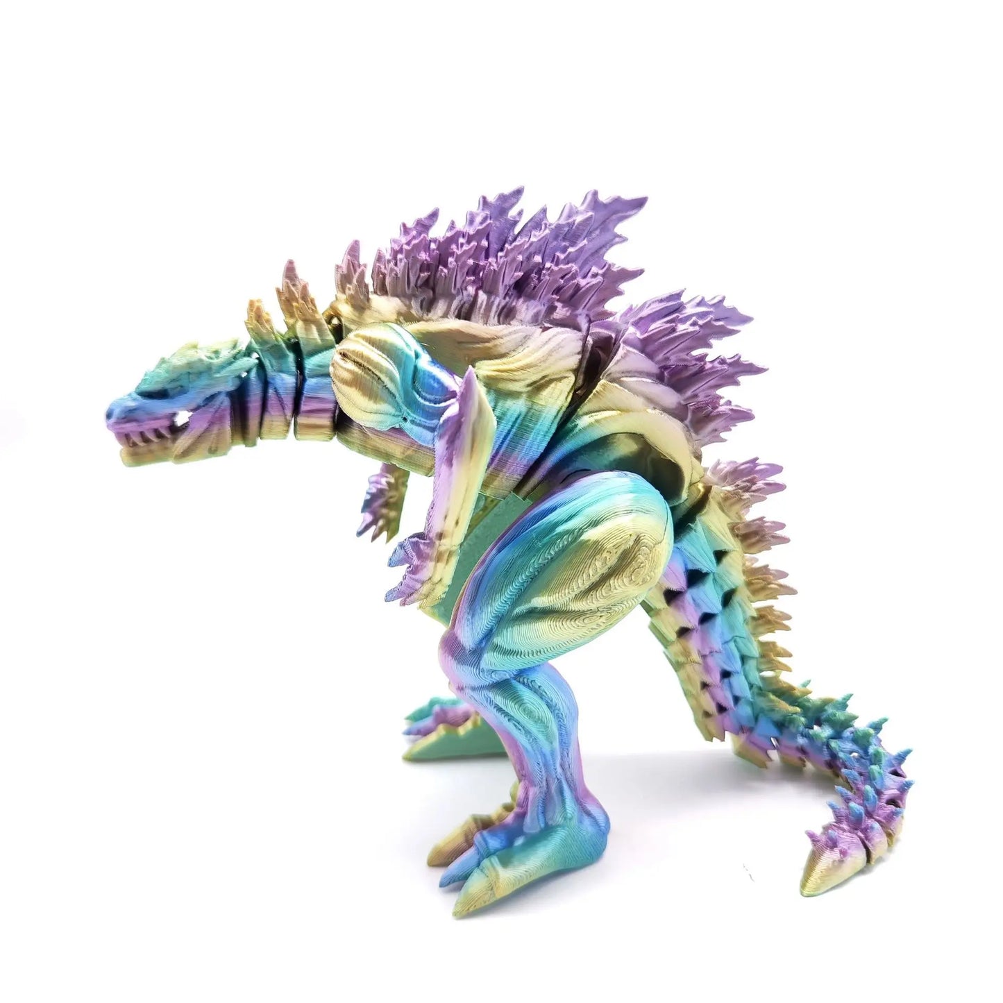 3D Printed Godzilla Action Figure – 18cm Articulated Monster Toy
