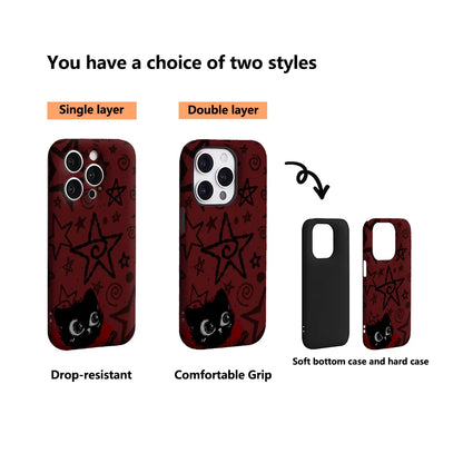 Starred Cat iPhone Case