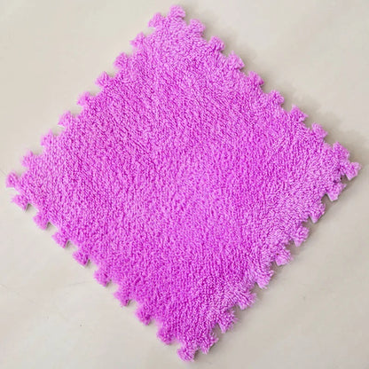 Soft Plush Interlocking Foam Puzzle Floor Mat Tiles