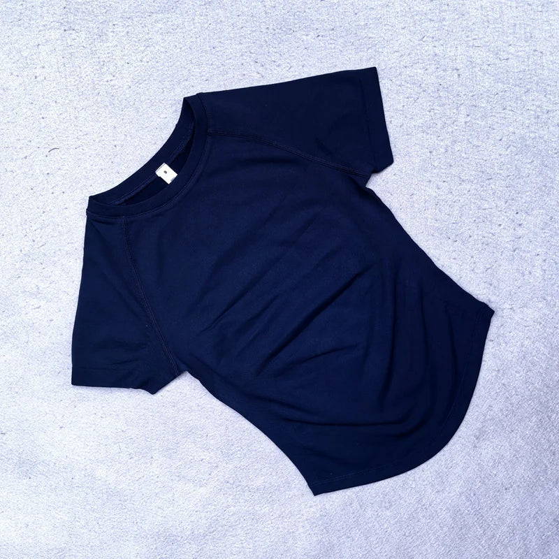 Women's Yoga Crop Top – Seamless Activewear Shirt