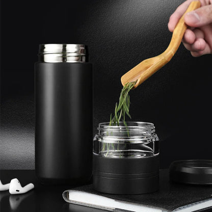 Tea Infuser Travel Mug – 500ml Insulated Stainless Steel Vacuum Flask