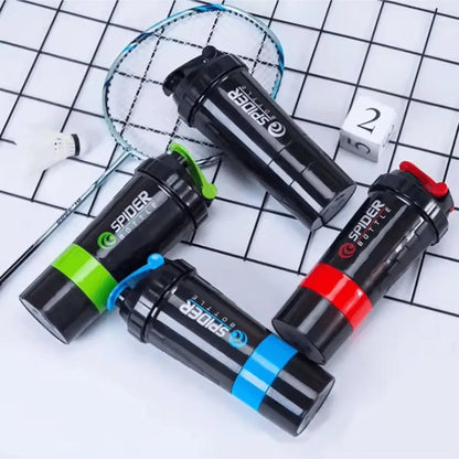 3 Layer Protein Shaker Bottle with Powder Storage