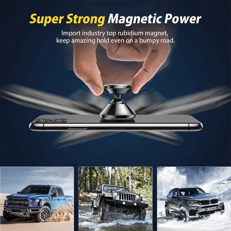 Magnetic Car Phone Holder Universal Dashboard Mount for iPhone & Samsung