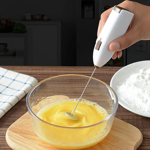 Handheld Electric Milk Frother – Mini Coffee Whisk & Egg Beater