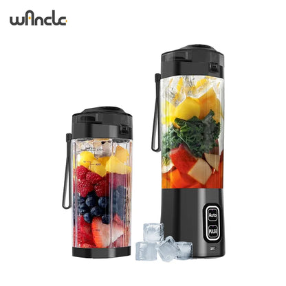 Portable Blender 700ml USB Rechargeable Personal Juicer with 6 Blades