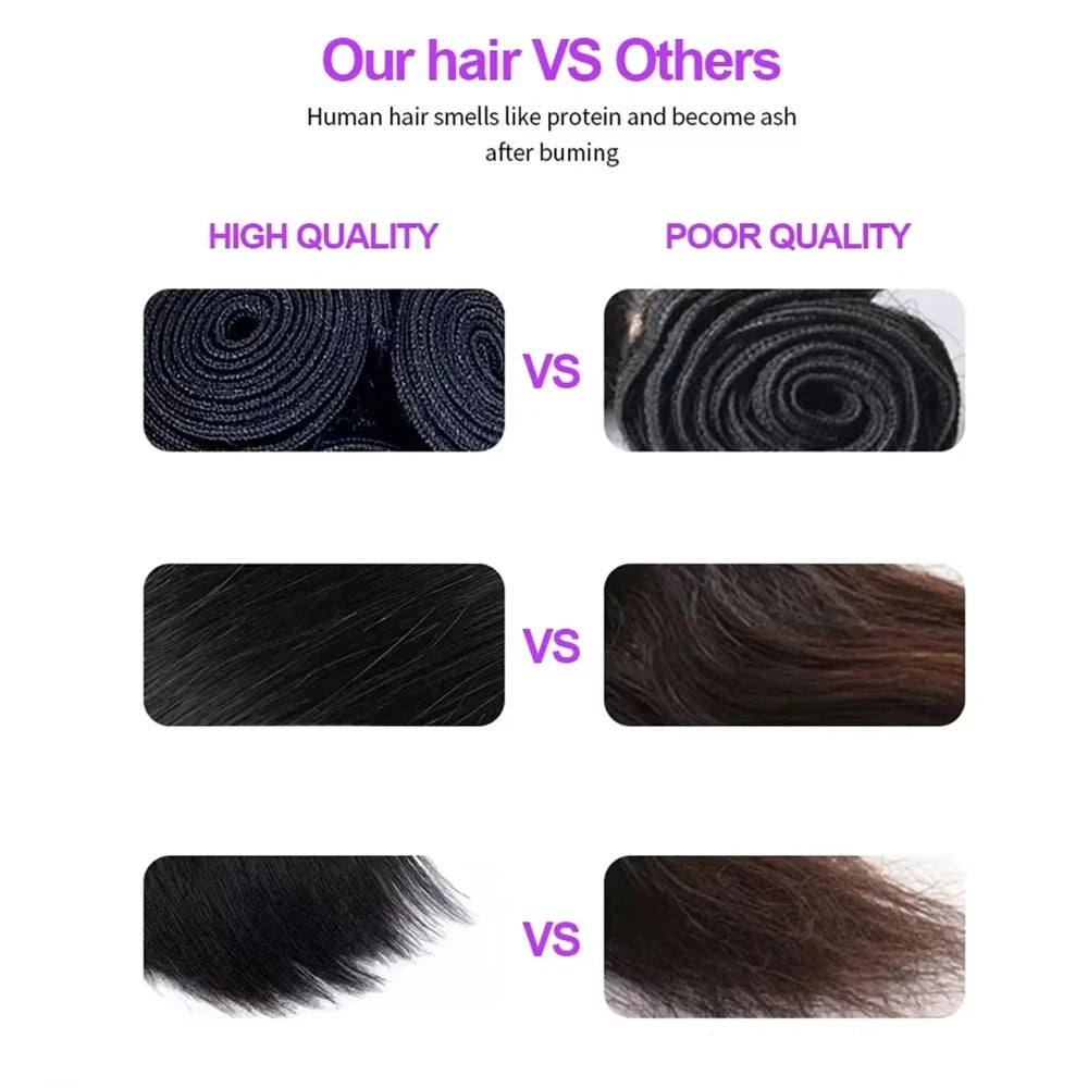 Bone Straight Virgin Human Hair Bundles 12A Vietnamese Remy 10-30 Inch
