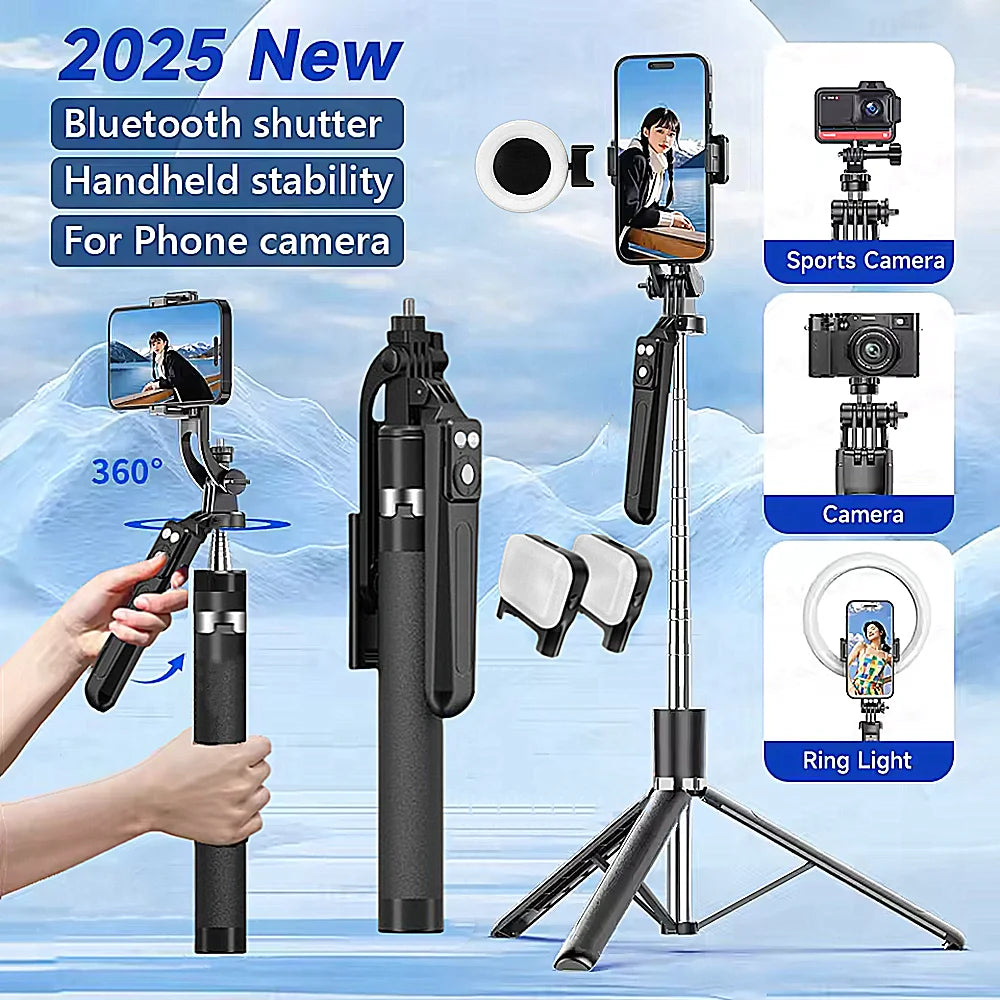 Selfie Stick Tripod with Bluetooth Remote – 170cm Extendable