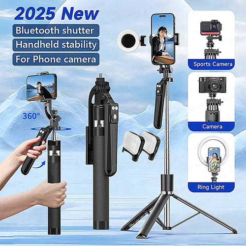 Selfie Stick Tripod with Bluetooth Remote – 170cm Extendable