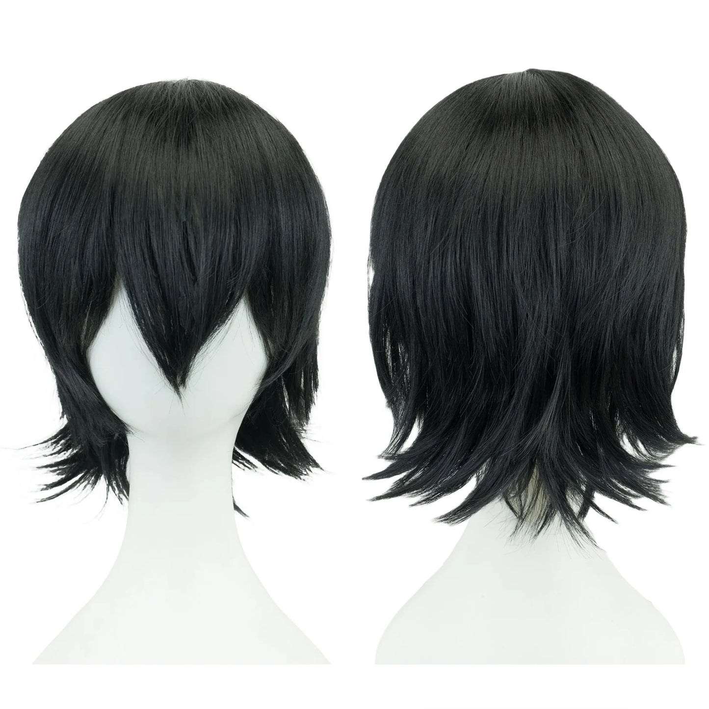 Synthetic Bob Wig 12 Inch – Cosplay & Party Short Hair with Bangs