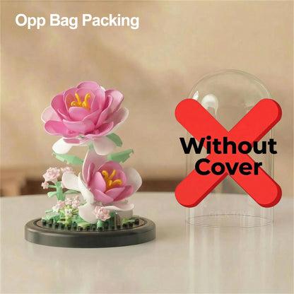 Flower Bouquet Micro Building Blocks – Bonsai Home Decor Puzzle