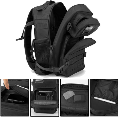 25L Tactical Backpack – MOLLE Outdoor Hiking & Survival Bag for Men & Women